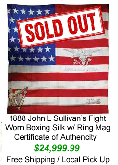 John L Sullivan Boxing Silk