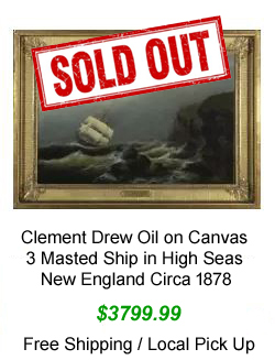 Clemet Drew Oil on Canvas Painting